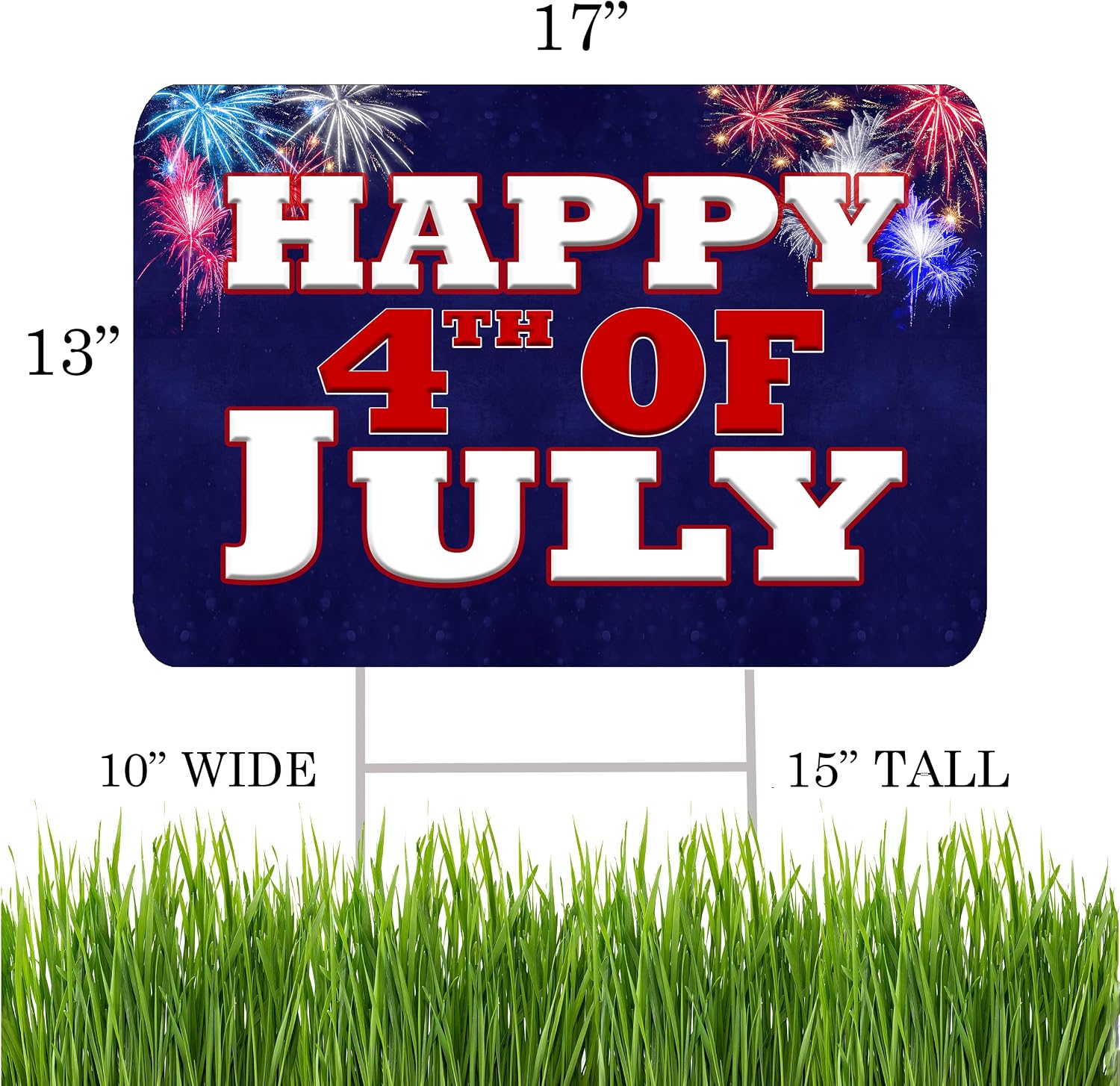 Detalle de 4th of July Yard Sign, 17 x 13 Inches