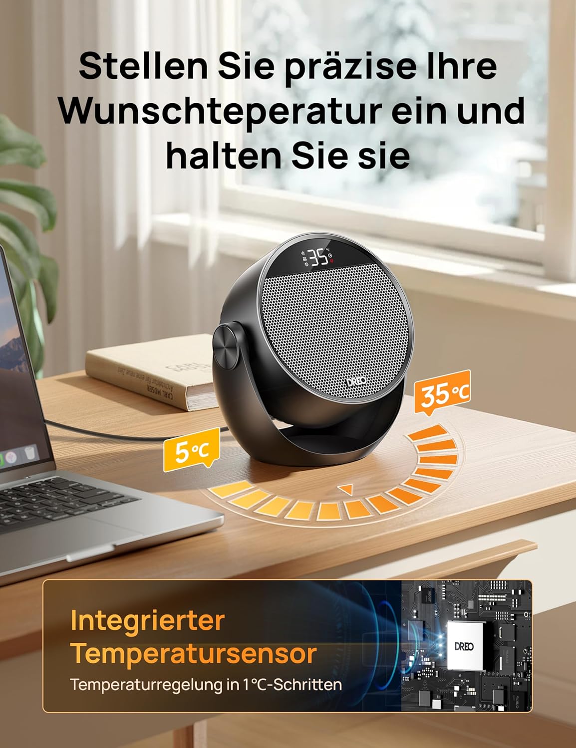 Thumbnail 5 de Dreo Heizlüfter 1500W leise Wärme für Zuhause