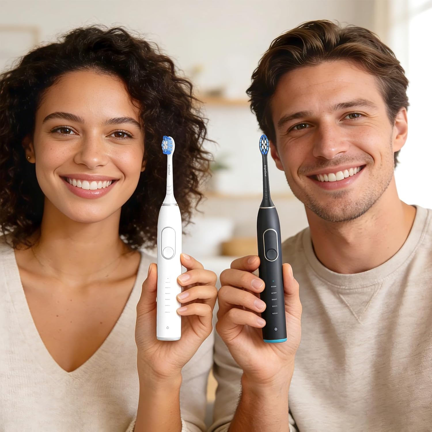 Thumbnail 1 de BrightDeal Sensitive Aufsätze (8er) kompatibel mit Philips Sonicare Ersatzbürsten, schwarz