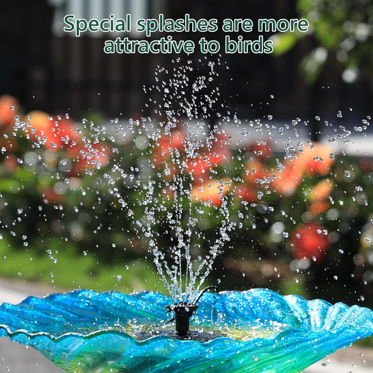 Thumbnail 2 de AMZtime DIY Solar Fountain Pump (7W) with 16 Nozzles and 5ft Water Pipe