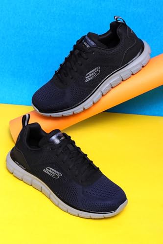Thumbnail 1 de Skechers Men's Track Ripkent Trainers - Navy Mesh/Black Trim, UK 9