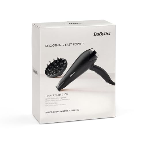 Detalle de BaByliss Sèche-cheveux Turbo Smooth 2200W – Puissant et léger avec diffuseur large