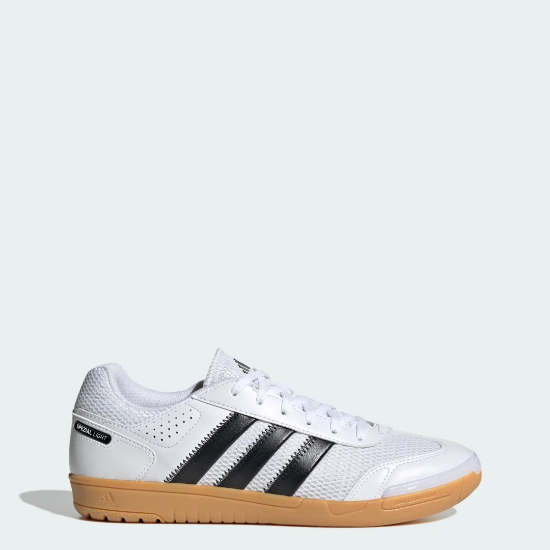 Detalle de Adidas Spezial Light: Zapatilla de balonmano en blanco