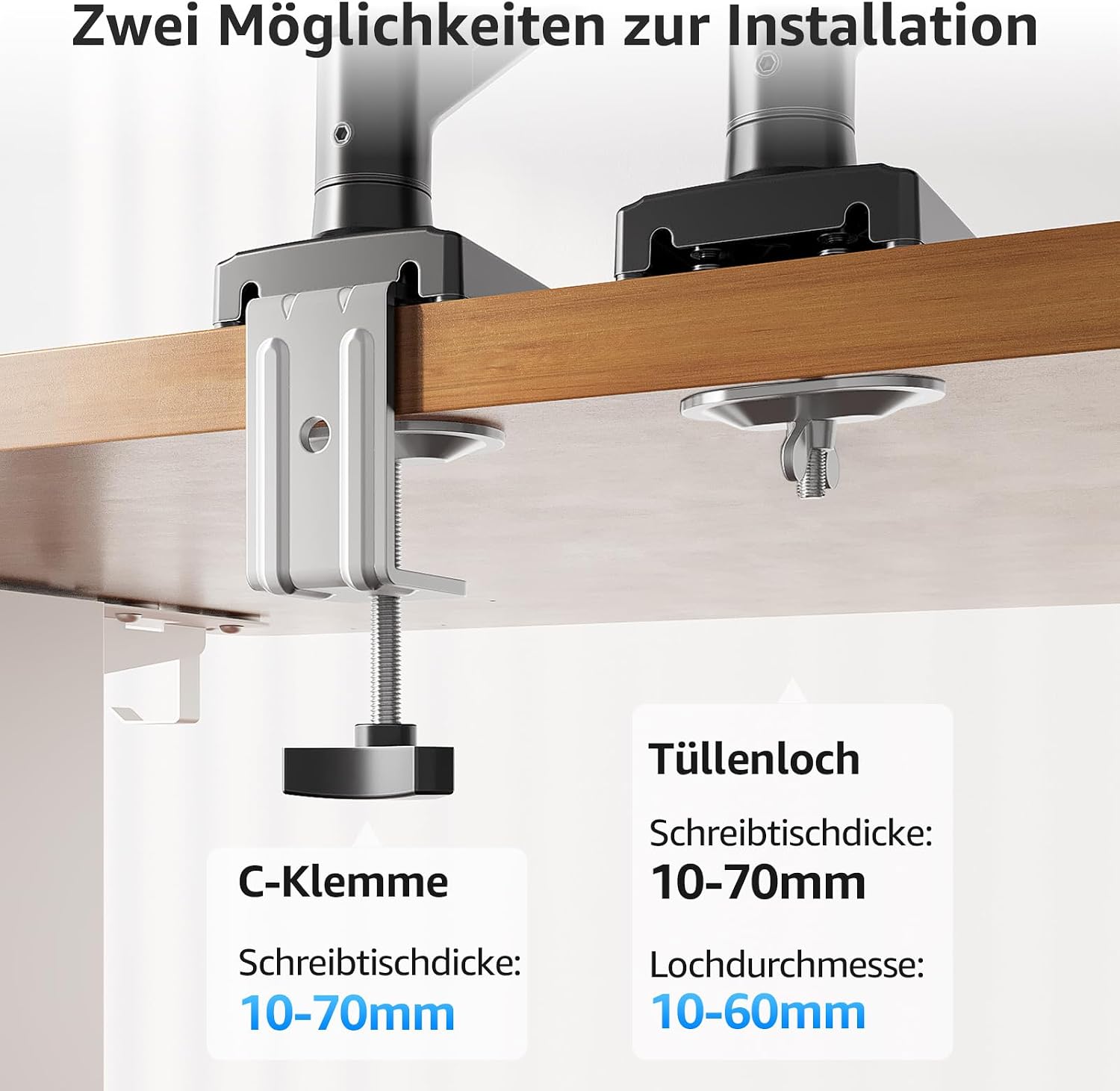 Thumbnail 6 de MOUNTUP Monitorarm 2 in 1 360° für 32 Zoll