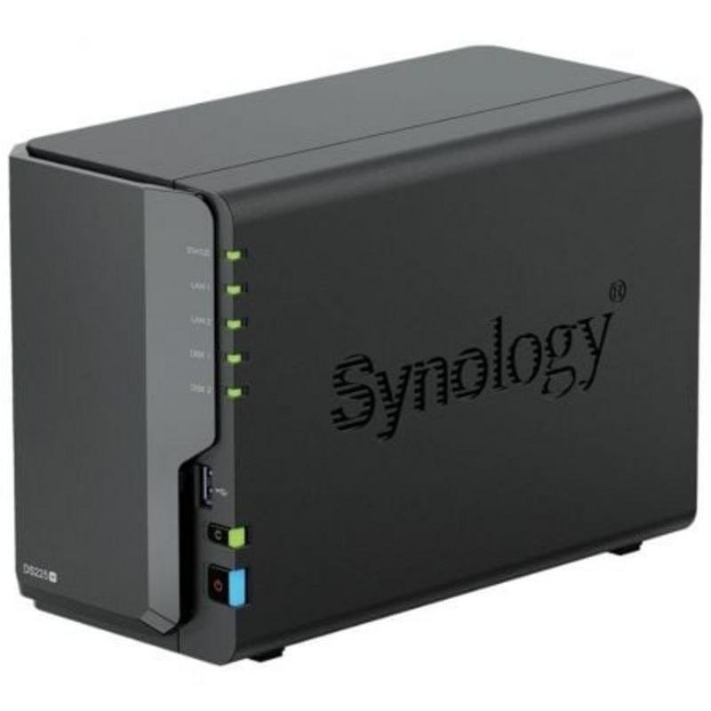 Detalle 1 de Synology DiskStation DS225+: NAS de 2 bahías para hogar digital y edge computing