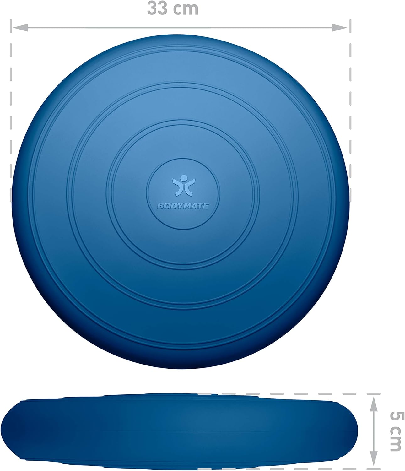 Thumbnail 4 de BODYMATE Cuscino propriocettivo gonfiabile Comfort Ø 33 cm con pompa per equilibrio, core training e schiena