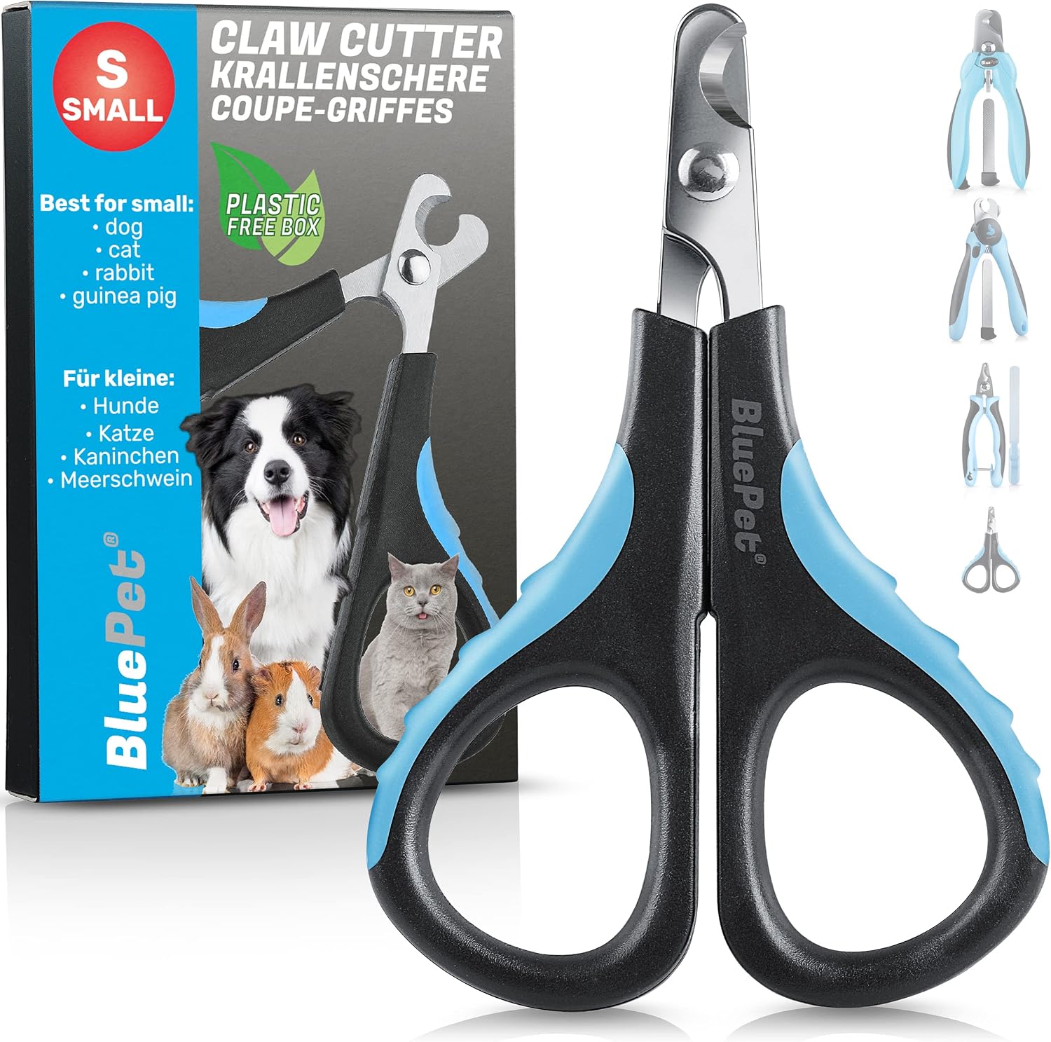 BluePet Mini-Krallenschere: Präzise, schonend und einfach für Katzen, Hunde, Kaninchen & Welpen