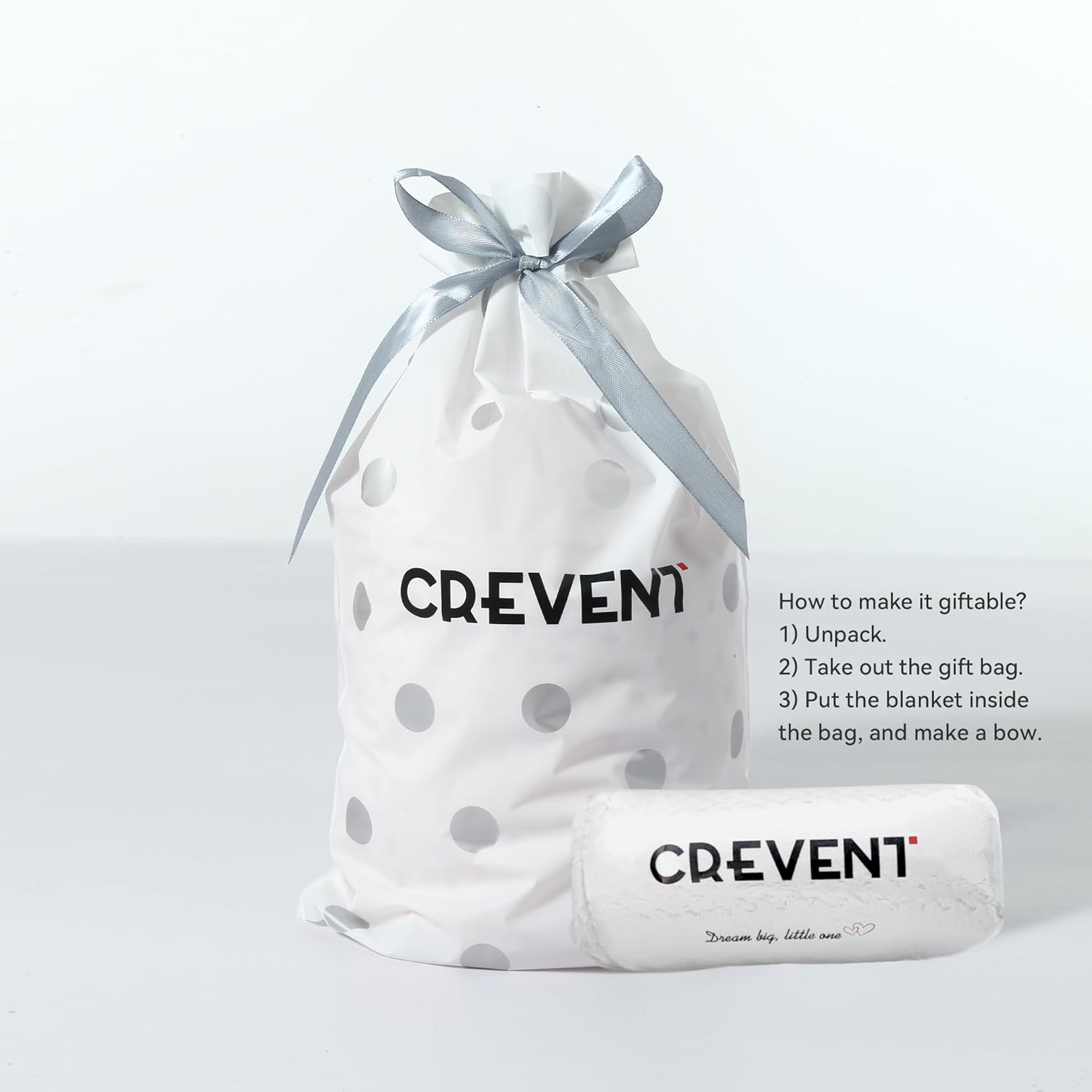 Thumbnail 1 de CREVENT Mink Baby Nursery Bed Blanket with Sherpa Backing (75cm x 100cm) – Plush Receiving Blanket for Newborns