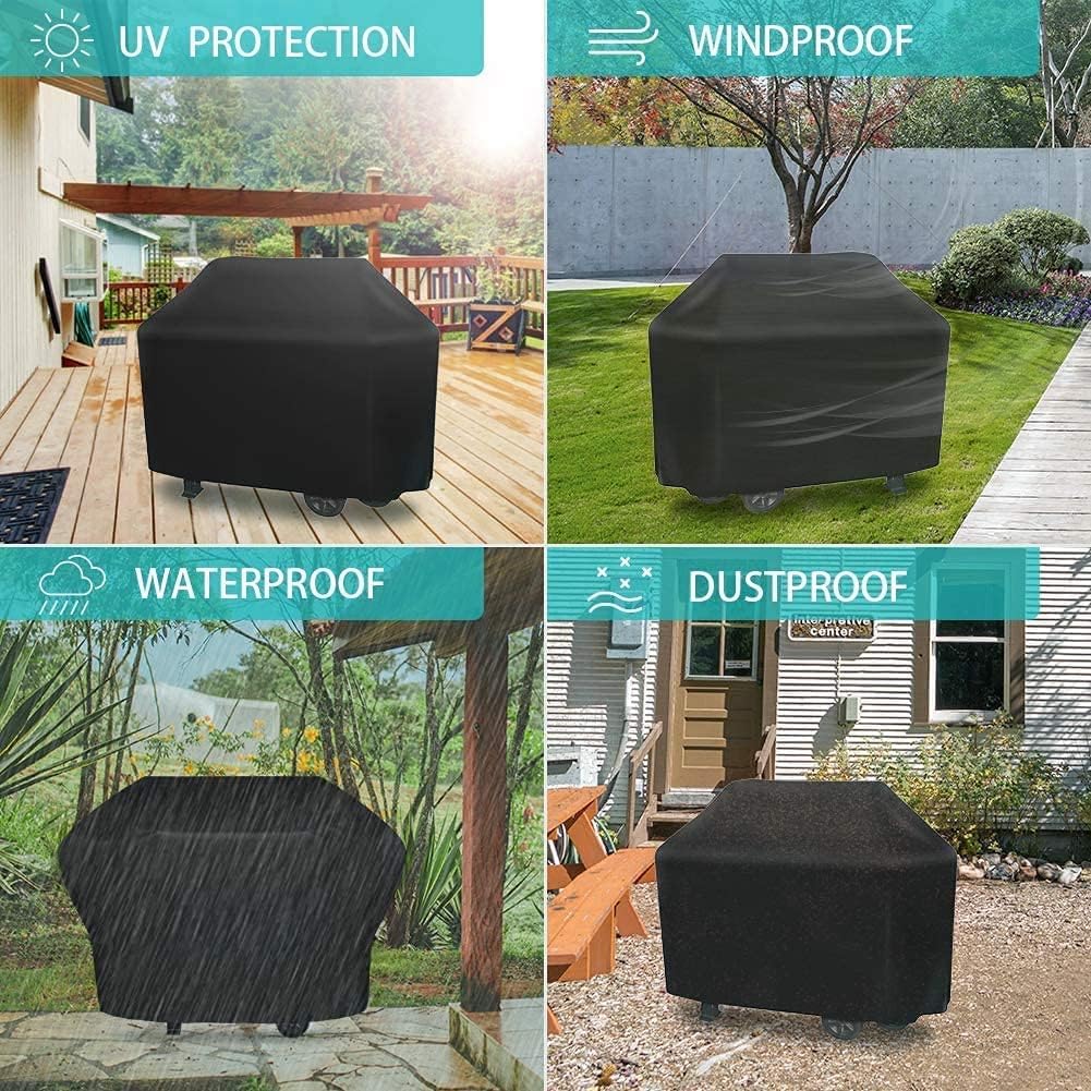 Thumbnail 6 de BBQ Covers Waterproof Gas Barbecue Grill Cover (132x66x109cm) with Storage Bag