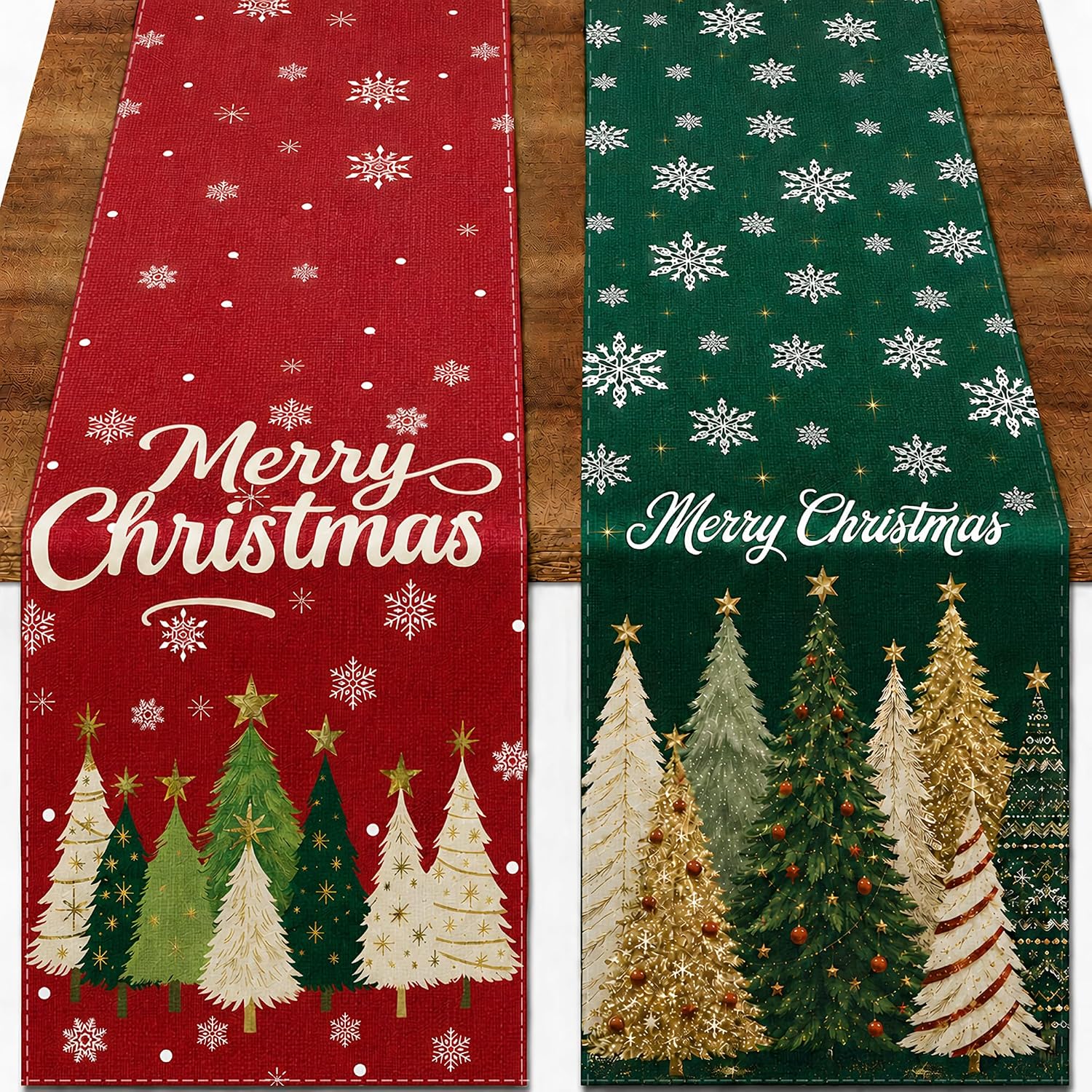 Detalle de Christmas Table Runners, 2-Pack
