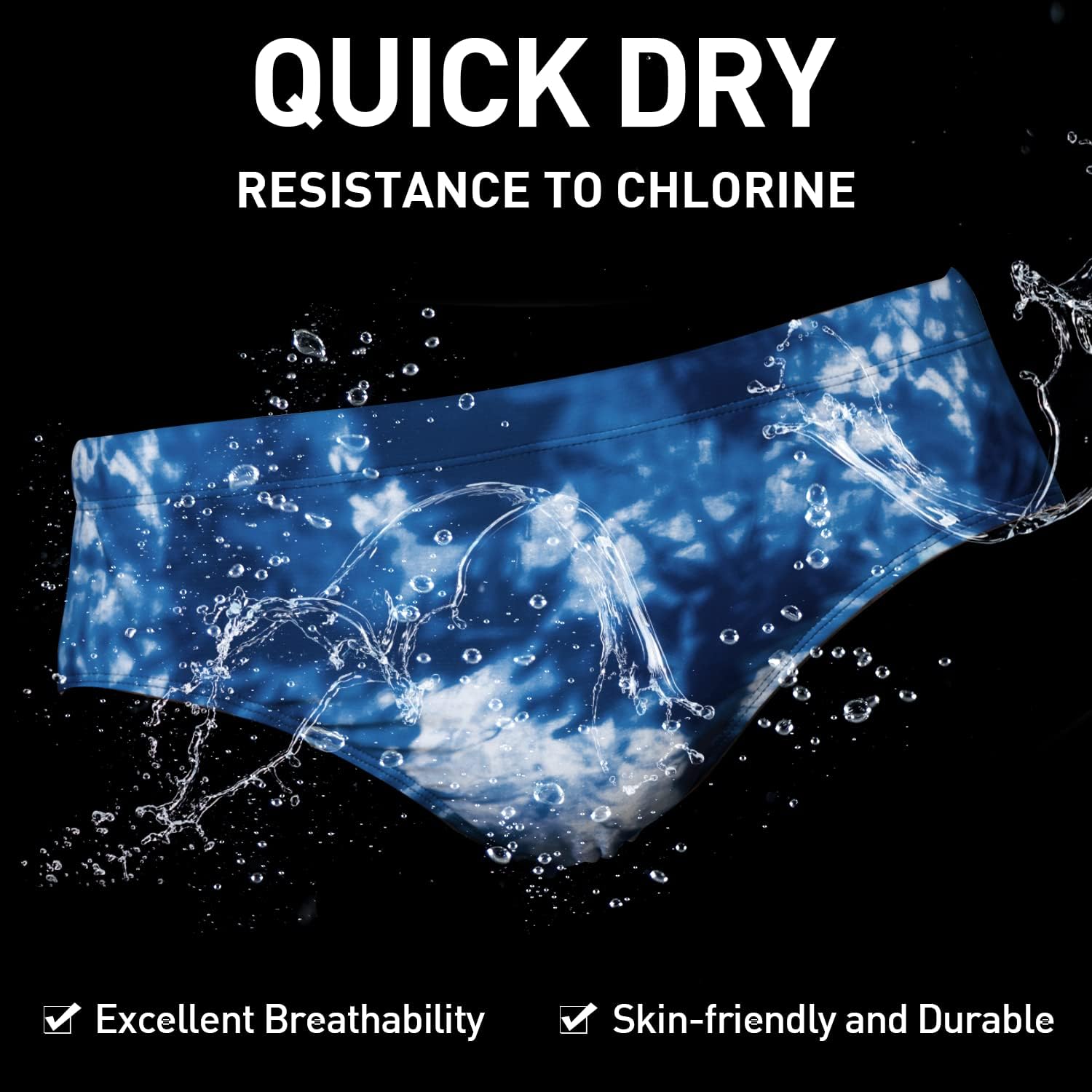 Detalle 2 de Arcweg maillot de bain homme slip avec doublure et mousse souple amovible, cordon de serrage réglable
