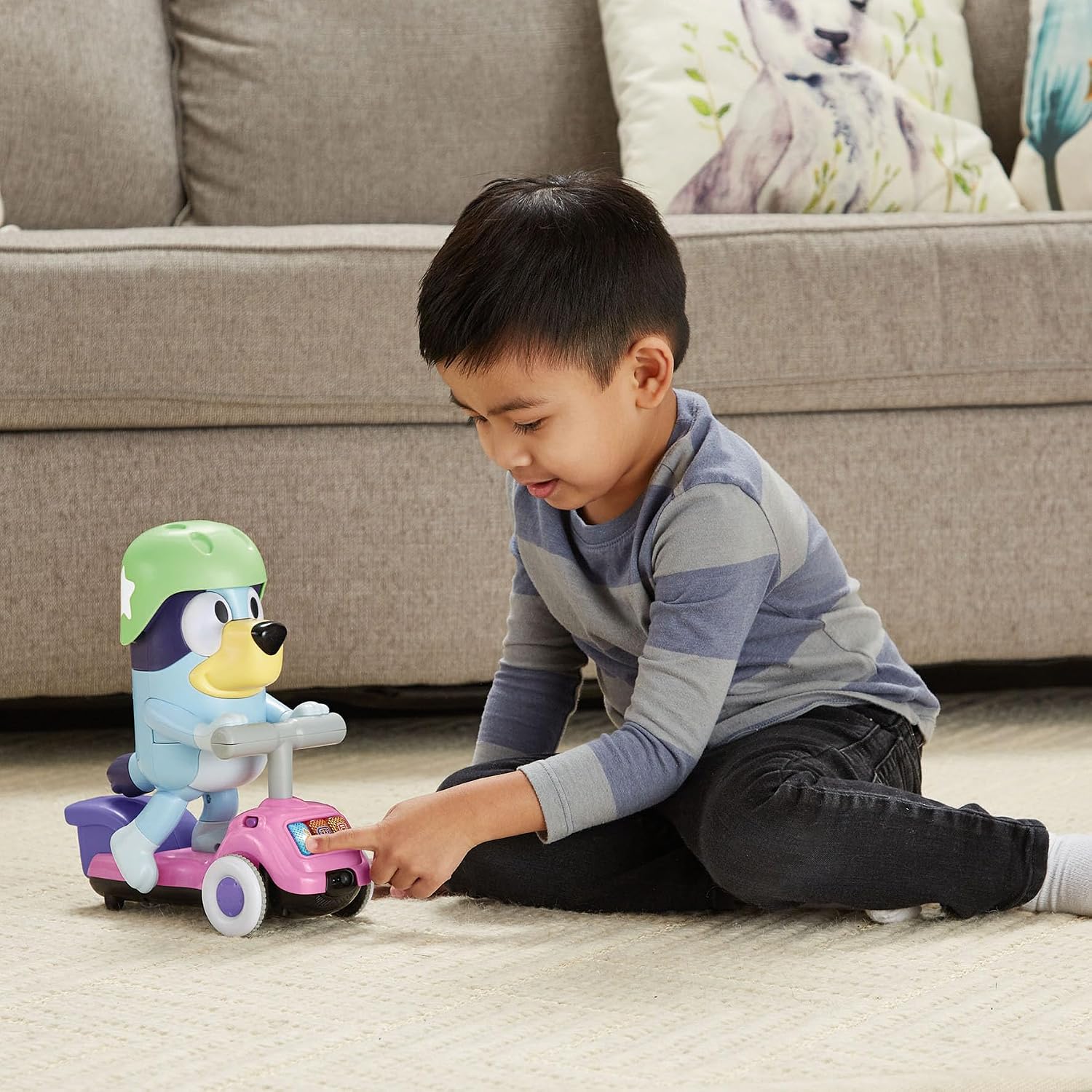 Detalle de VTech Bluey Trottinette Interactive éducative pour Enfants à partir de 3 Ans – Version ESP