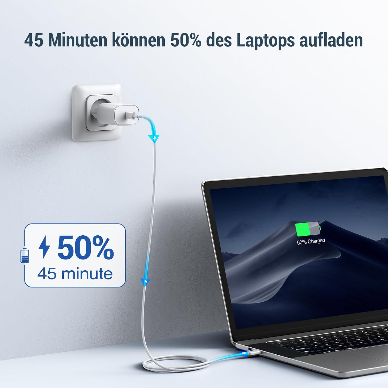 Detalle de USB C auf USB C Kabel 2er‑Pack 100W 1,8 m