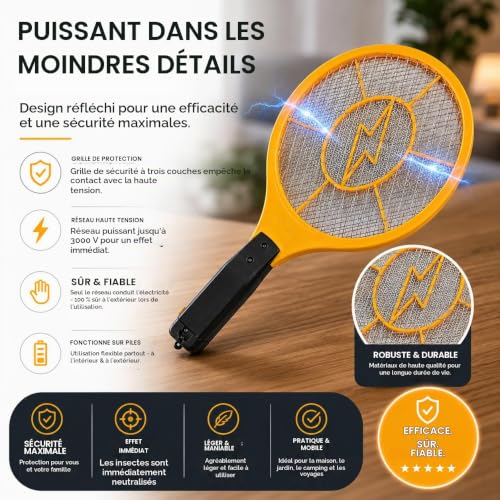 Detalle de Tapette à mouches électrique XXL – Long manche par TK Gruppe Timo Klingler