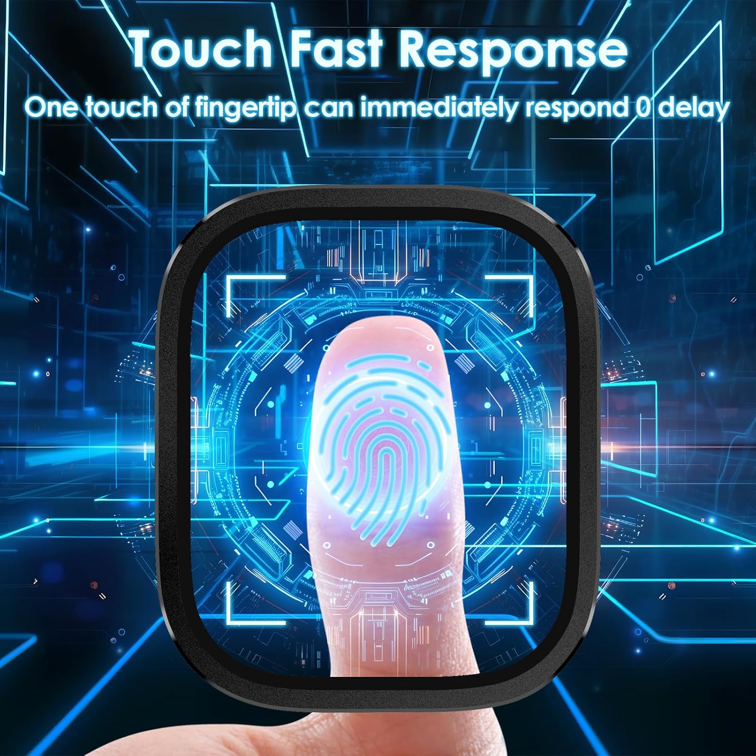 Thumbnail 1 de Songsier Protectores de Pantalla para Apple Watch Ultra 49 mm con vidrio templado 9H y marco de aleación de titanio