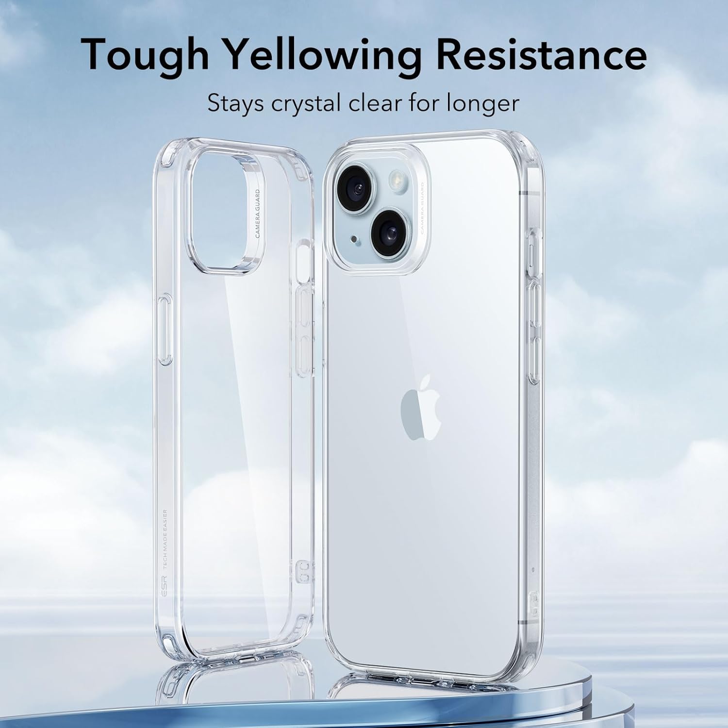 Thumbnail 2 de Coque ESR Transparente pour iPhone 15 – Fine et résistante aux chocs (Zero série)