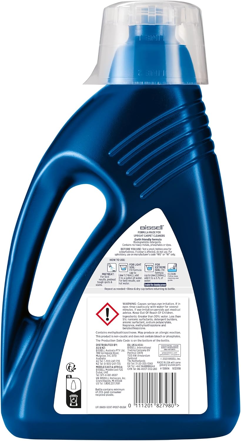 Detalle de BISSELL Wash & Protect Stain and Odour with StainProtect 1,5 L – Pour les shampouineuses verticales