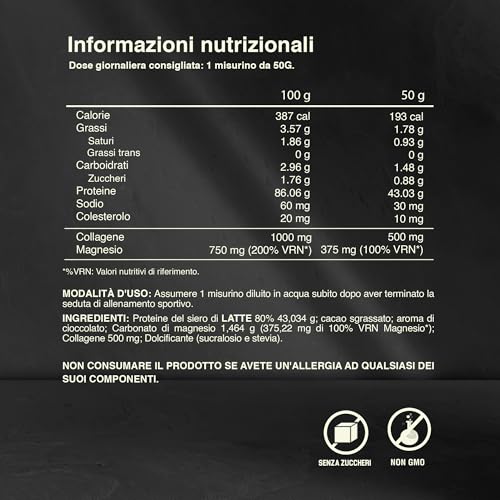 Thumbnail 4 de Healthy FUSION Whey Protein – Proteina in polvere con collagene, magnesio e amminoacidi (1 kg, Cioccolato)