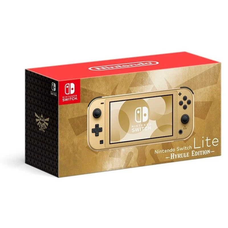 Detalle de Nintendo Switch Lite Hyrule Edition + 12 meses Nintendo Switch Online: portátil y acceso a Zelda