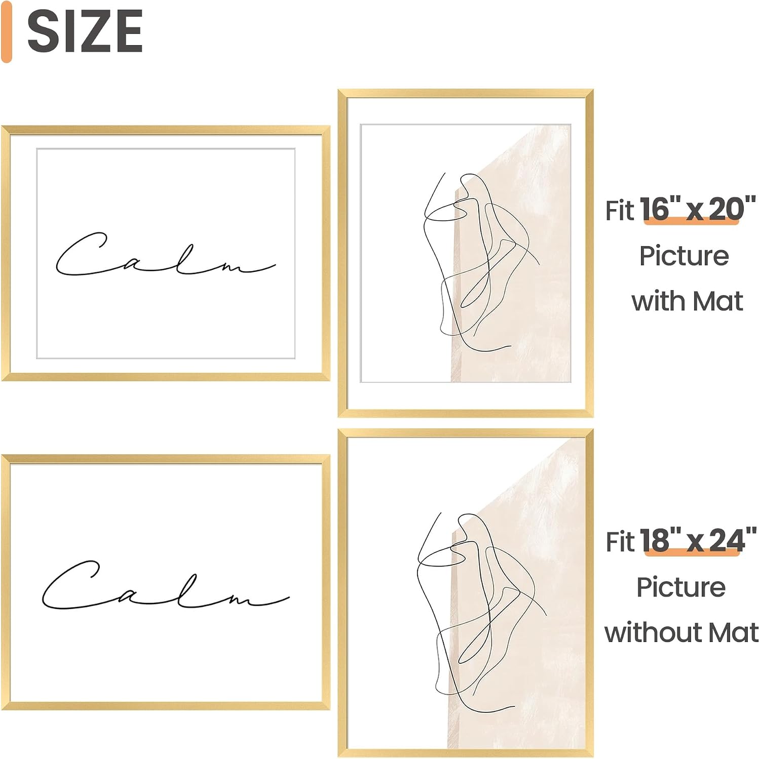 Thumbnail 4 de upsimples 18x24 Picture Frame Set of 5