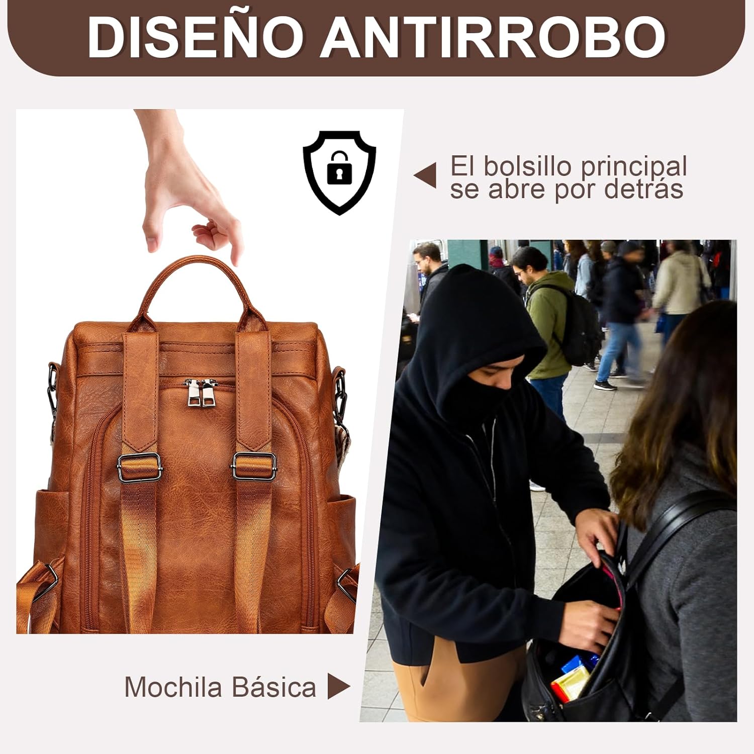 Thumbnail 2 de Eshow Mochila Antirrobo Mujer