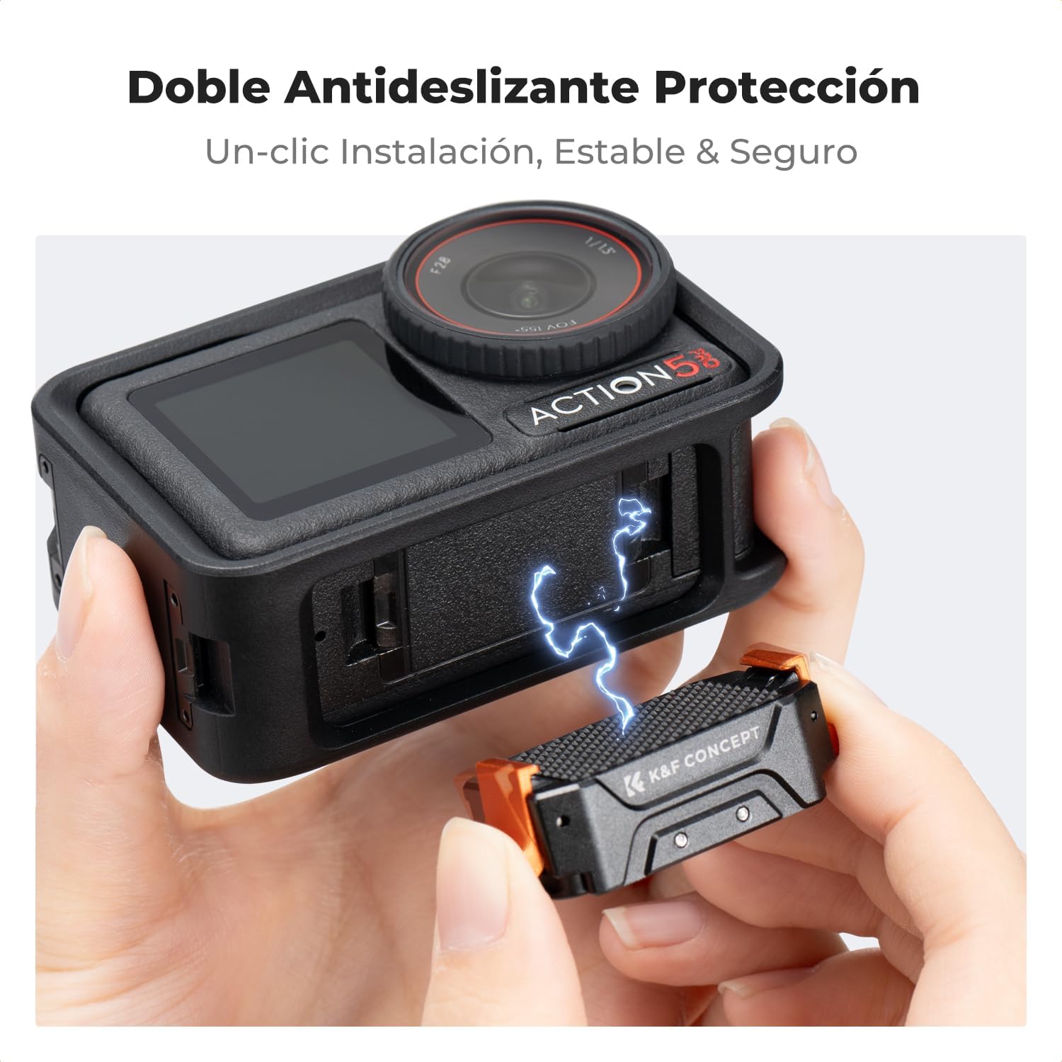 Detalle de K&F Concept Action 5 Pro Soporte Adaptador Magnético