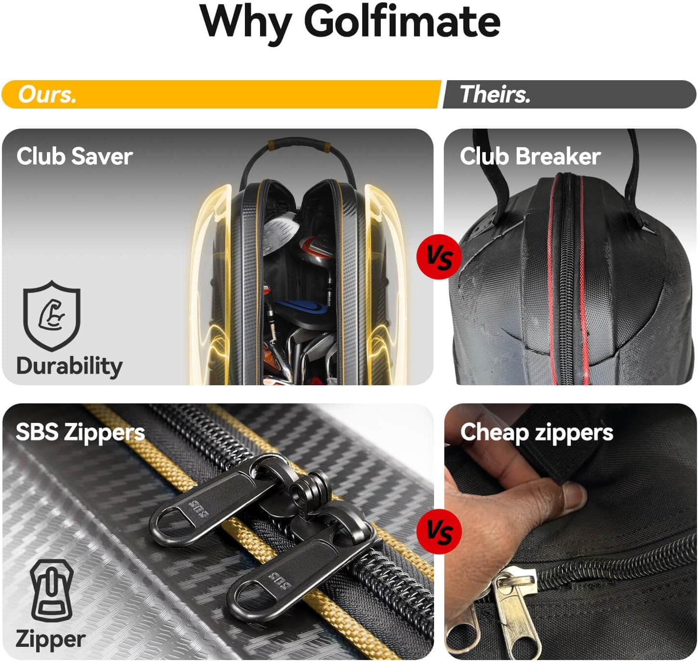 Thumbnail 1 de Golf Travel Bags for Airlines with Carbon Fiber Hard Top