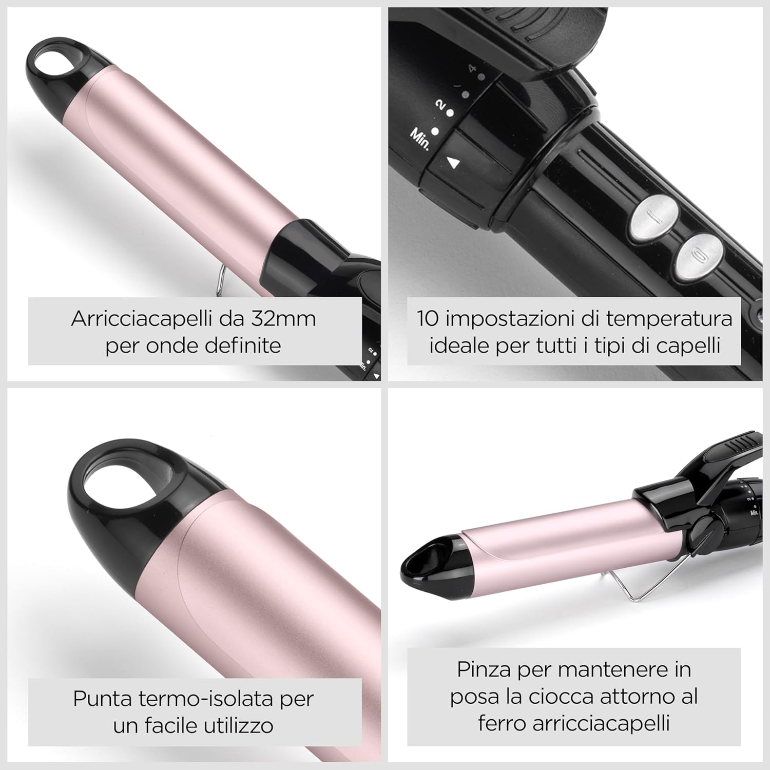 Thumbnail 3 de BaByliss Ferro arricciacapelli 32 mm Satin Touch C332E: ricci definiti e controllo della temperatura