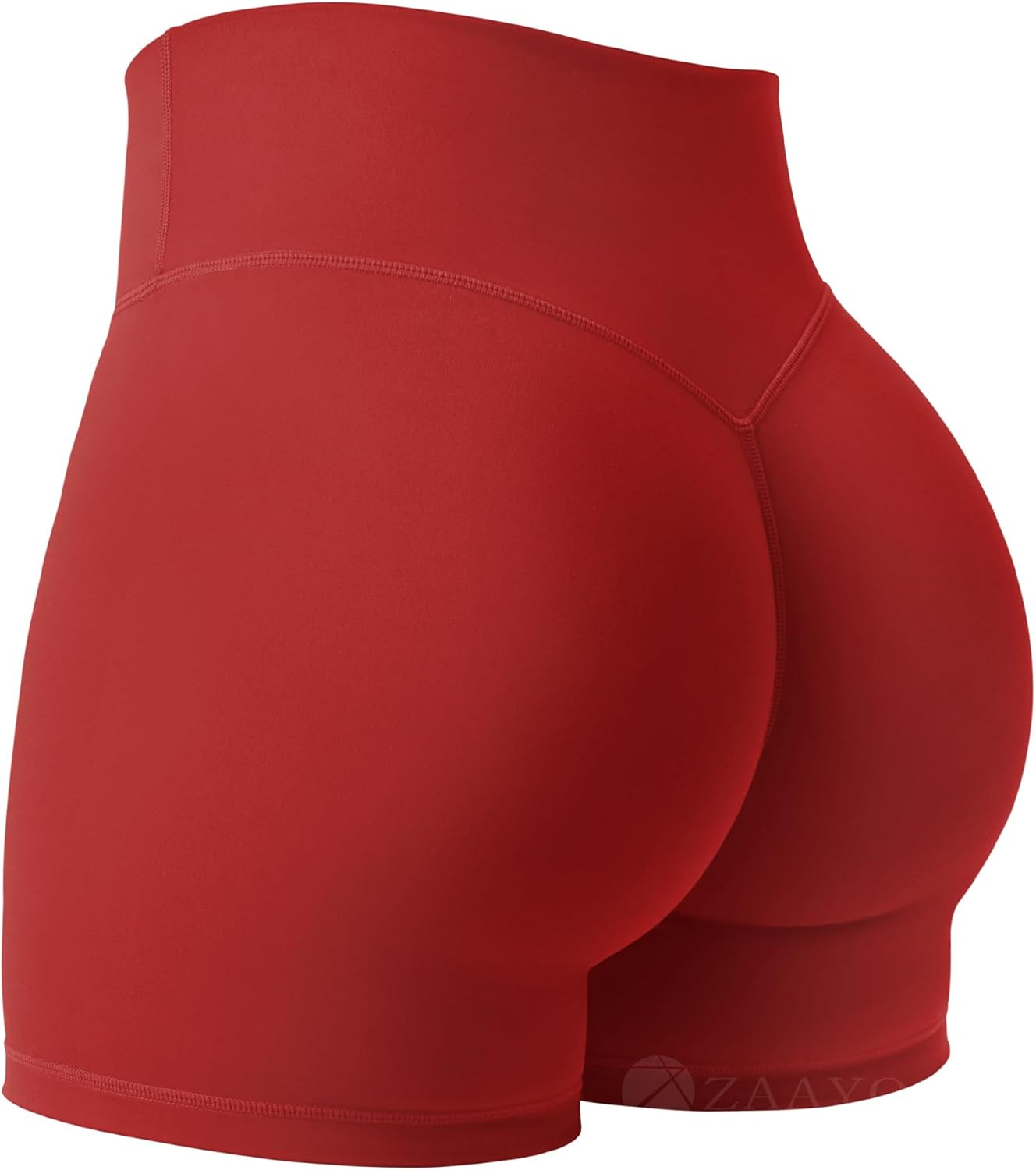 Thumbnail 6 de ZAAYO Damen Sport Shorts Hidden Scrunch Workout – 4,5 Zoll, Tummy Control, Nahtlose Booty-Biker Shorts