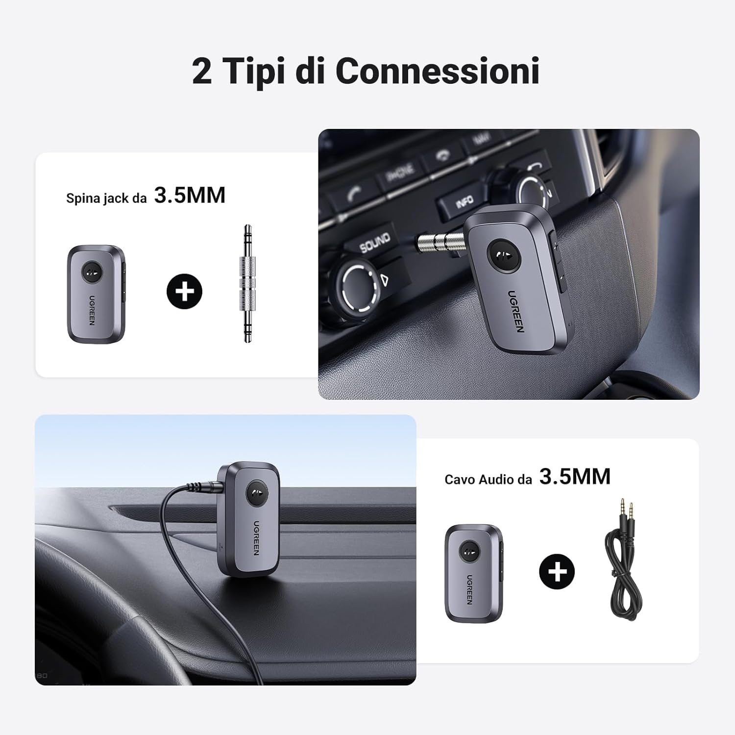 Thumbnail 5 de UGREEN Ricevitore Bluetooth 6.0 15 ore