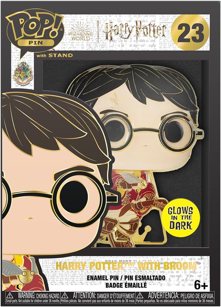Detalle de Funko Large Pop! Enamel Pin Harry Potter sur balai (broche en émail) POA 20th