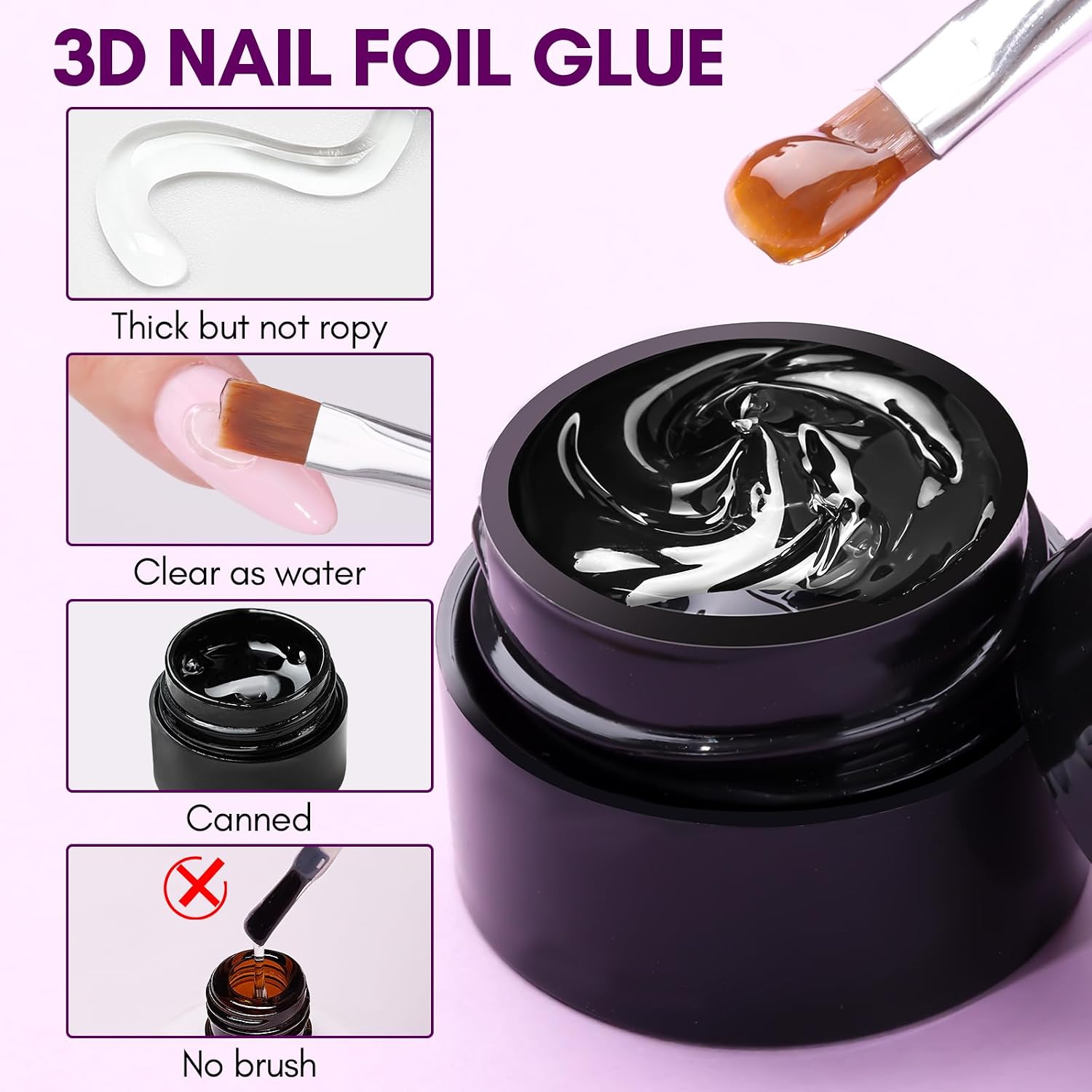 Thumbnail 1 de Makartt 3D Nail Gel Art Foil Kleber – 8 g Transferfolie 3-in-1 für Nail Art