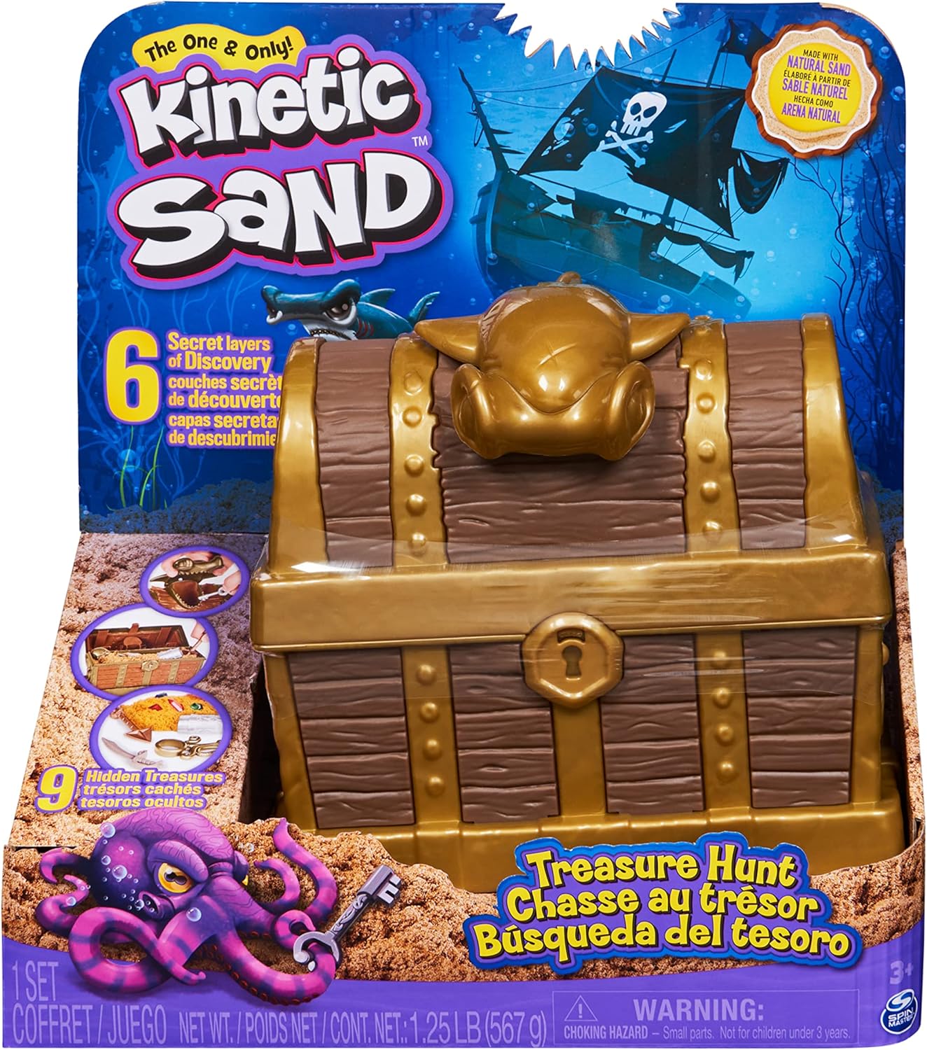 Kinetic Sand 6062080 Treasure Hunt Schatzsuche