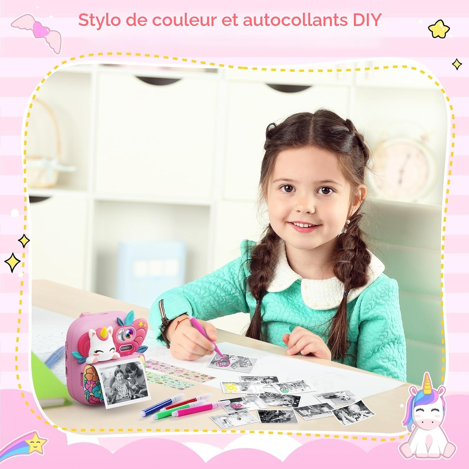 Thumbnail 6 de TIATUA Appareil Photo Instantané Enfant – Caméra numérique 12 MP avec impression sans encre et écran 2,4