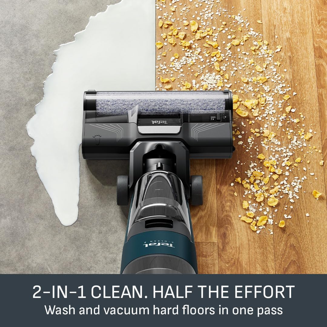 Thumbnail 1 de Tefal X-CLEAN 2 Cordless 2-in-1 Wet & Dry Vacuum Cleaner (Hard Floor, Grey GF2251M5)