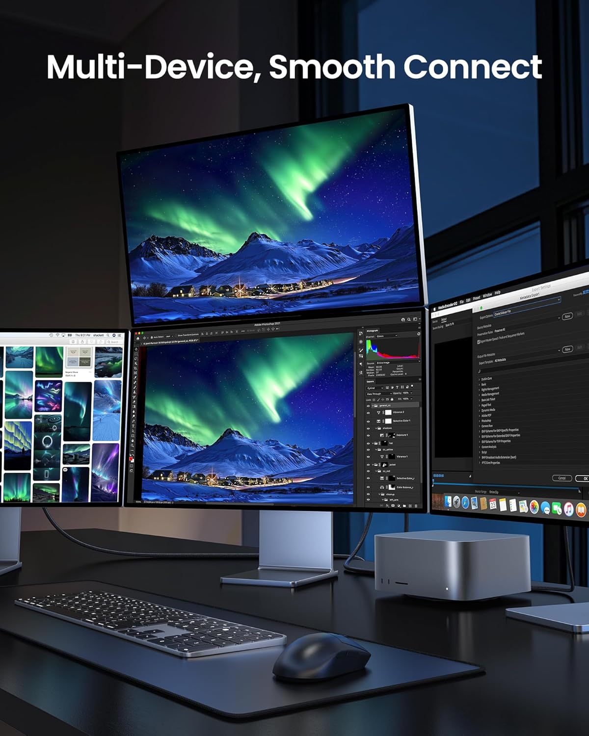 Thumbnail 6 de Silkland USB-IF Certified 80Gbps USB 4 Cable for Thunderbolt 5 (5FT) with 120Gbps Display, 240W PD Charging