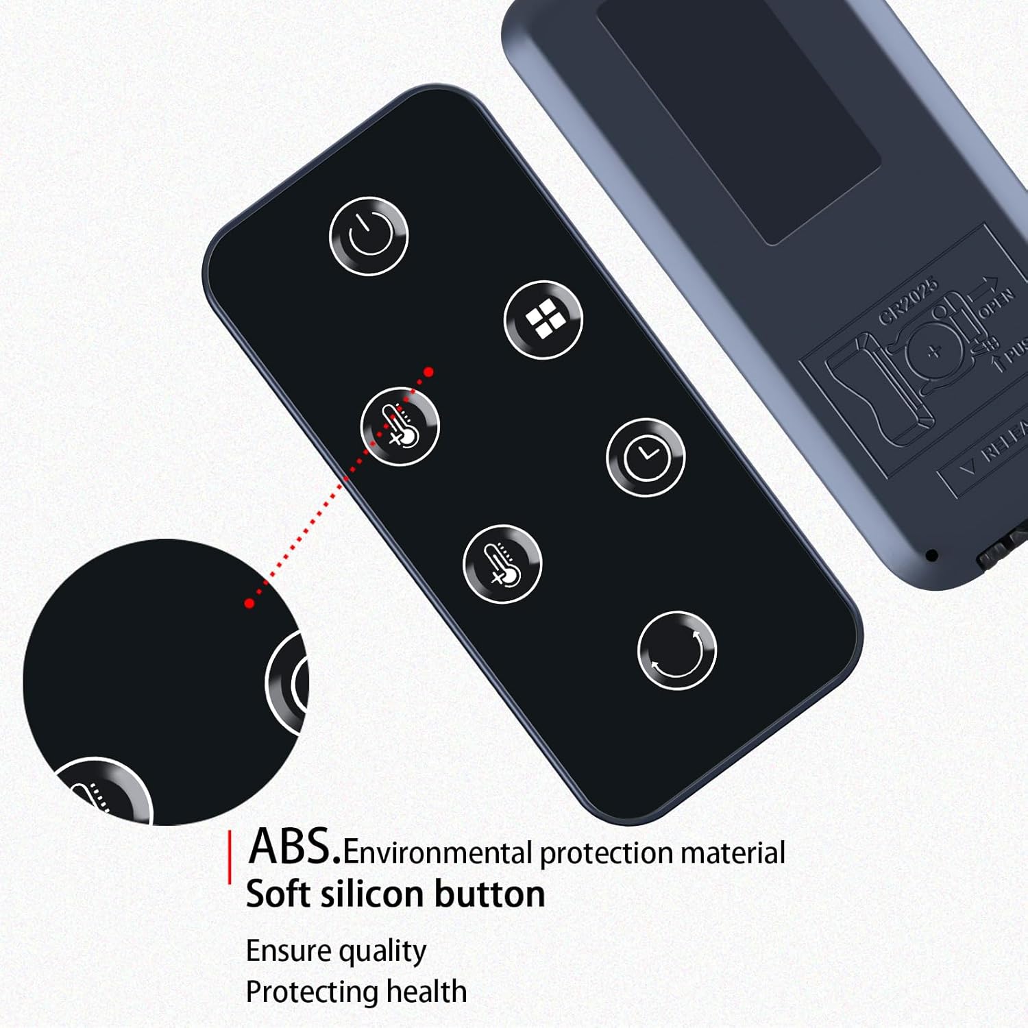 Detalle 2 de TCNOUMT Replacement Remote Control for 1500W Space Heater