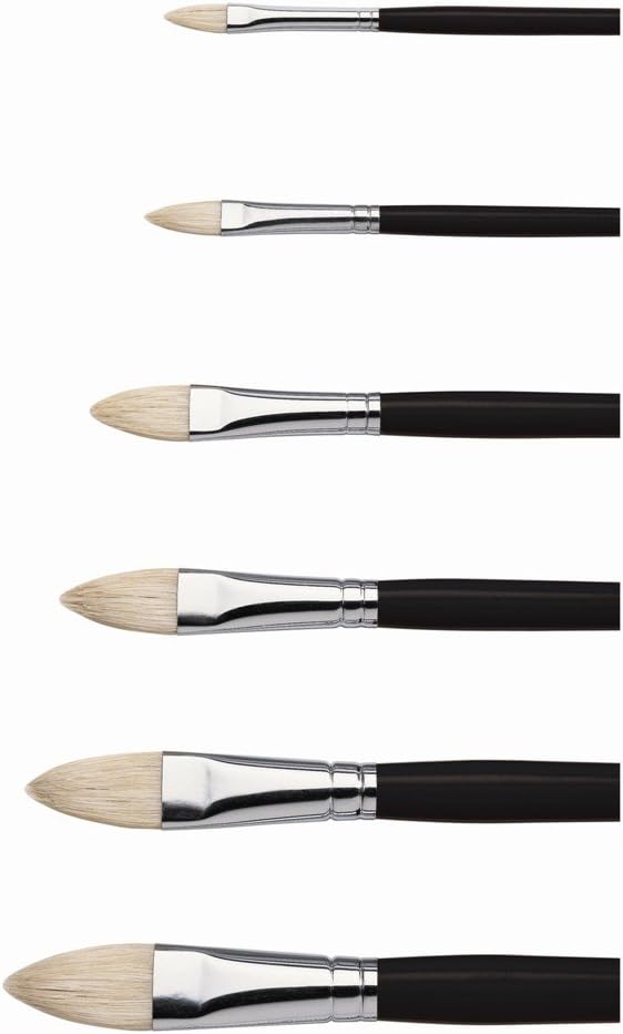Thumbnail 2 de Winsor & Newton Azanta Black Pinsel Nr.10 – Flachpinsel aus natürlichen Schweineborsten für Öl- und Acrylfarben