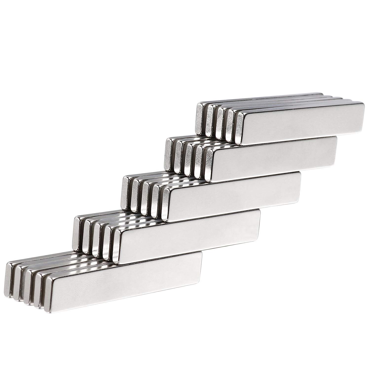 Thumbnail 6 de MIKEDE 25 Neodymium Bar Magnets, 60 x 10 x 3 mm with Adhesive Backing
