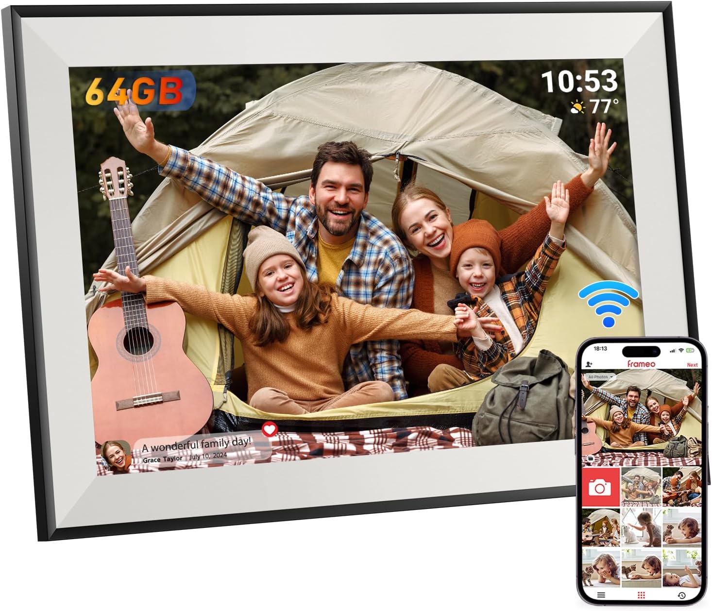 Detalle de Hesmor Frameo 10.1 Inch Digital Photo Frame