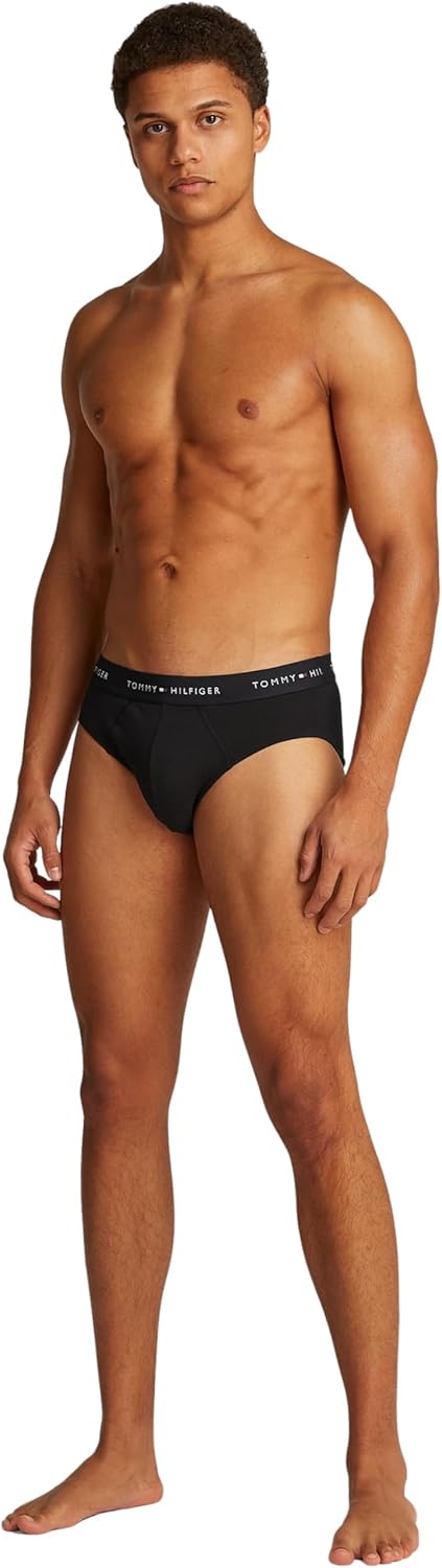 Thumbnail 3 de Tommy Hilfiger Herren 3er Pack Hip Briefs Unterhosen mit Logobund