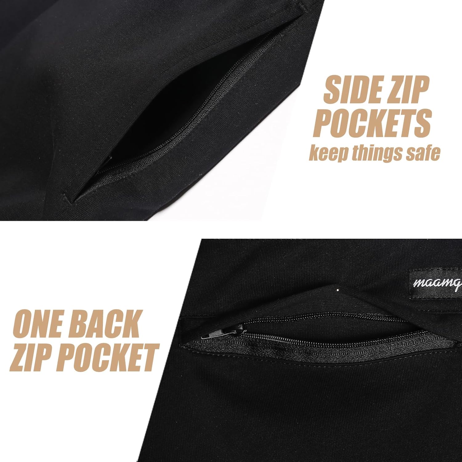 Thumbnail 2 de MaaMgic Men’s Athletic Gym Shorts (5–7") — Elastic Waist, Deep Pockets & Moisture-Wicking Terry