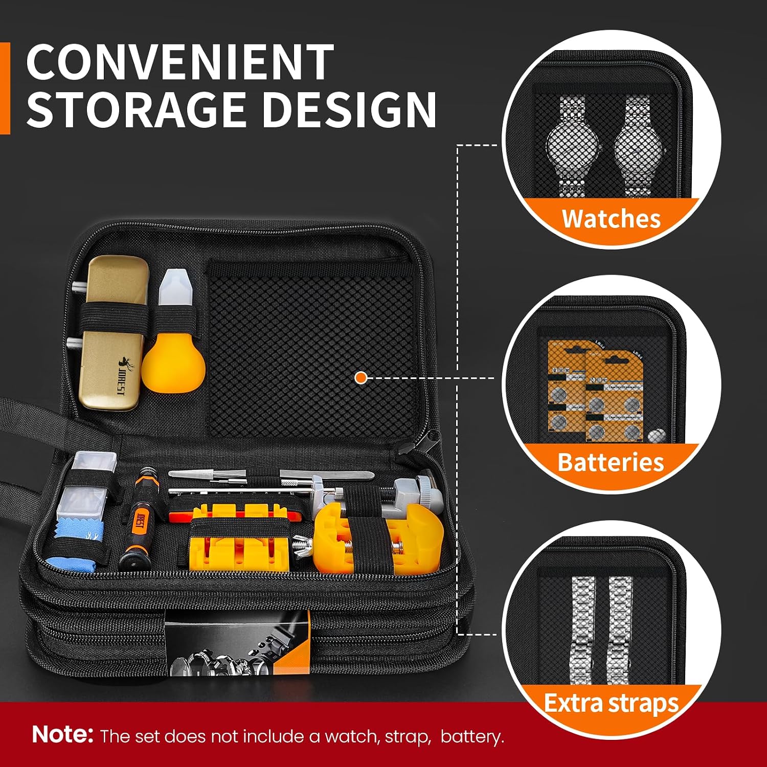 Detalle de Jorest Uhrenwerkzeug-Set: Präzises Reparatur- und Batteriewechsel-Toolkit für Uhrmacher und Heimwerker