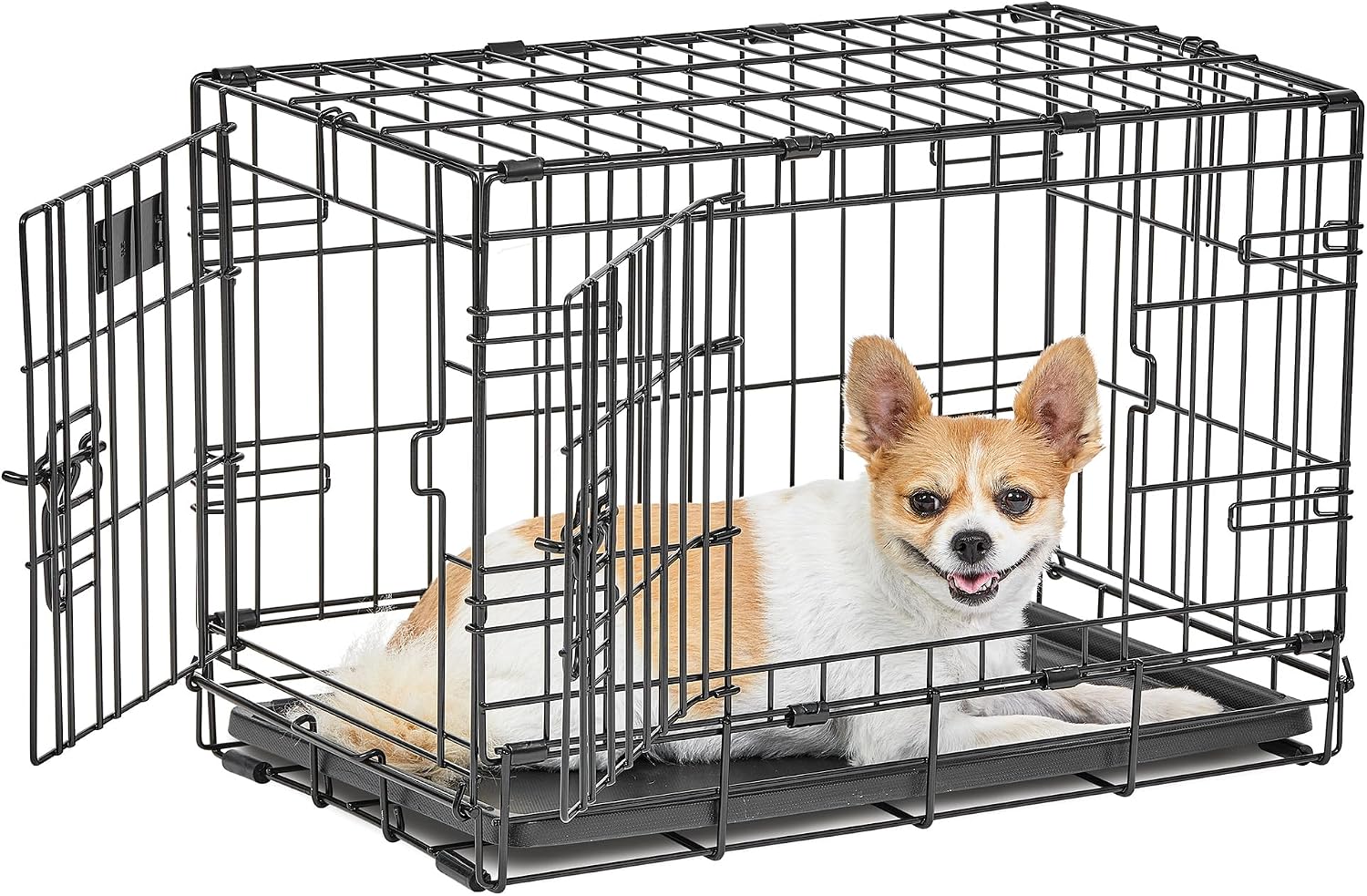 Detalle de MidWest Homes for Pets LifeStages XS 22-Inch Folding Dog Crate, Double Door