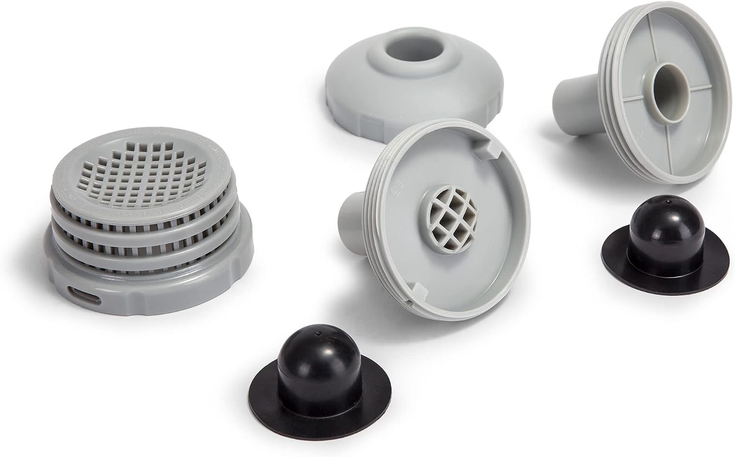 Detalle de Intex 25022E Connection Set for Above-Ground Pools, Grey, 1.25-inch fittings