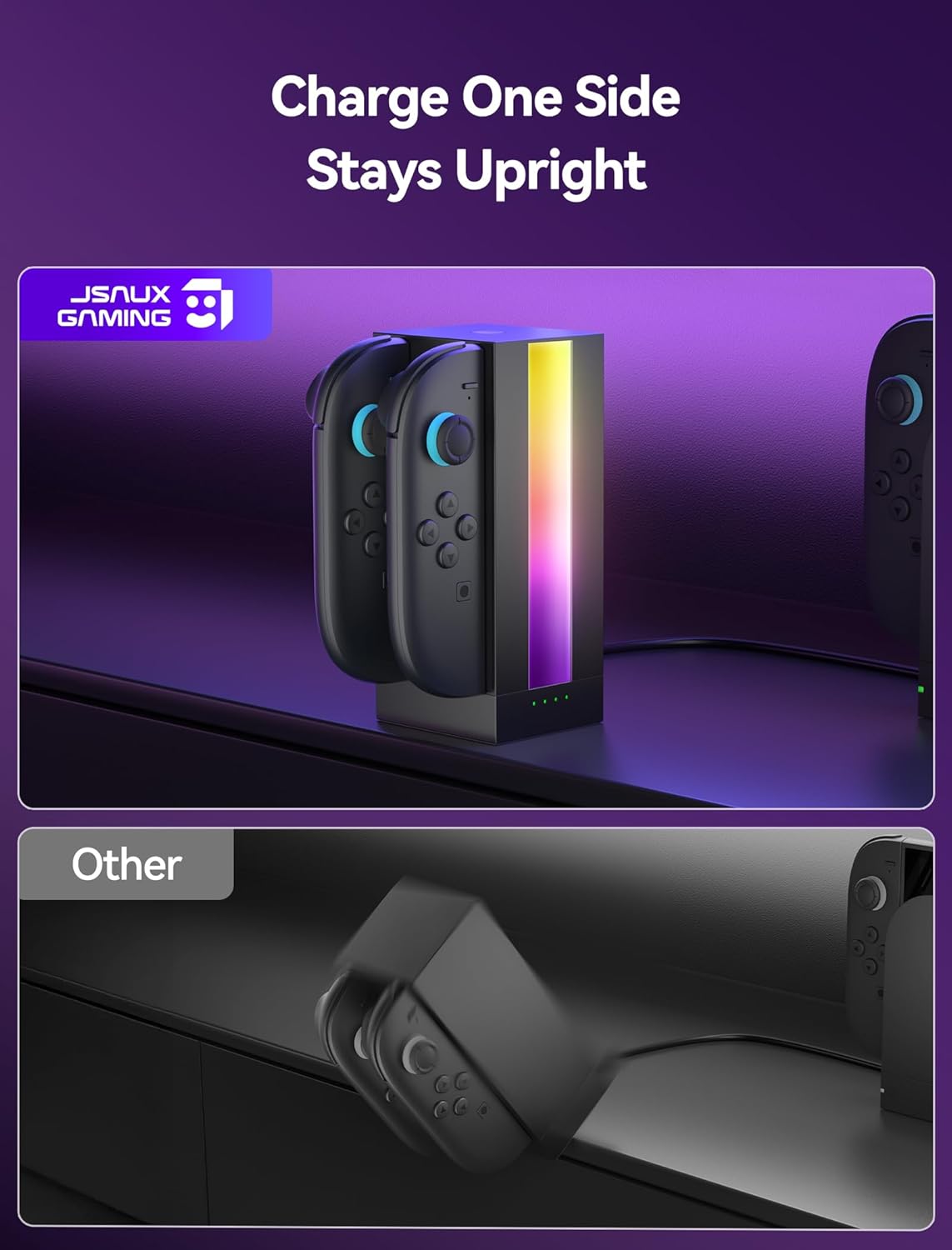 Thumbnail 5 de JSAUX EnergyFlow Ladestation für Nintendo Switch Joy‑Con