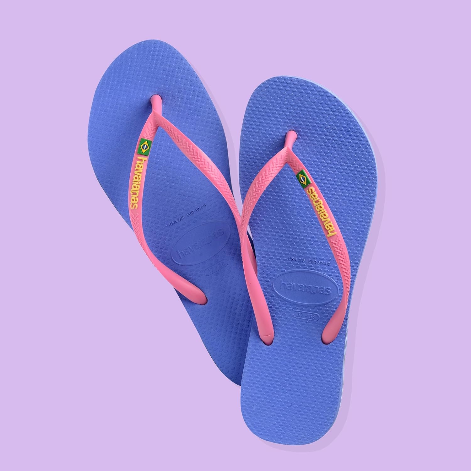 Thumbnail 1 de Havaianas Slim Brasil Logo - Tongs femme, confortables et légères, drapeau brésilien sur les lanières