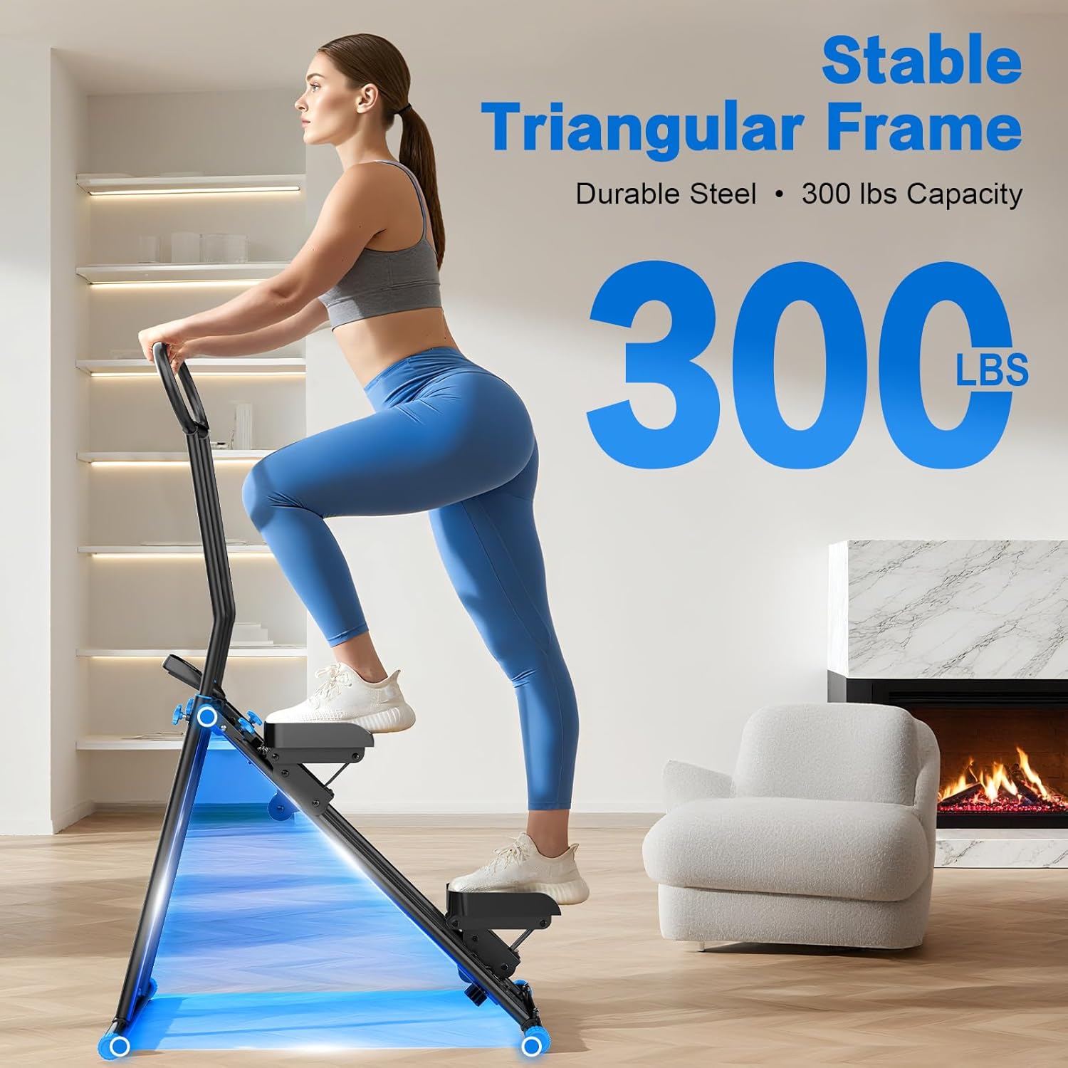 Thumbnail 5 de HXD-ERGO Stair Stepper for Home – New Version with 6 Adjustable Resistance, Folding Vertical Climber