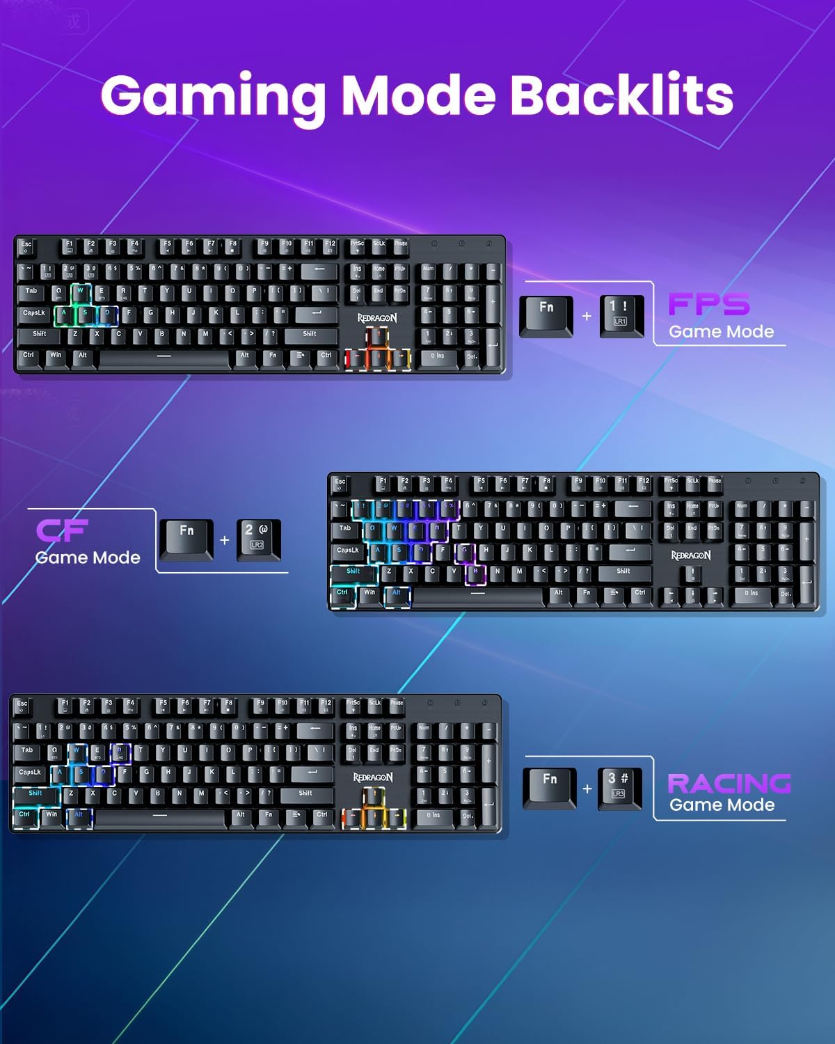 Detalle de Redragon K671KS Wireless Mechanical Gaming Keyboard