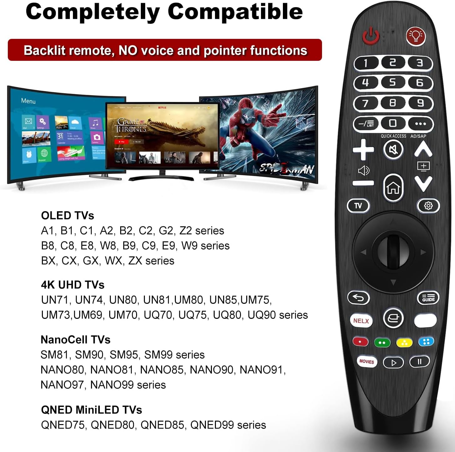 Thumbnail 2 de Telecomando retroilluminato compatibile LG